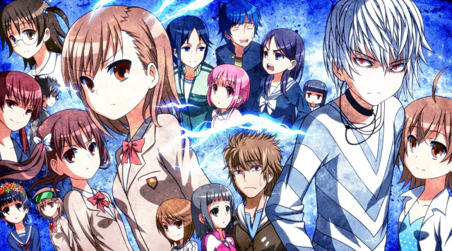 Anime characters blue background clouds free wallpaper for desktop - medium preview image