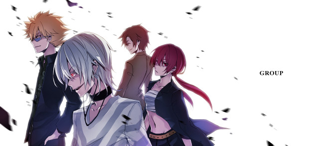 Group people white background black free wallpaper for desktop - medium preview image