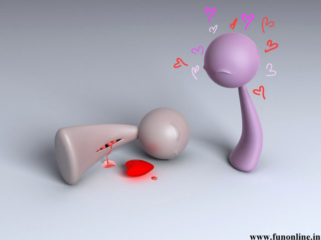 Purple object red substance heart free wallpaper for desktop - medium preview image