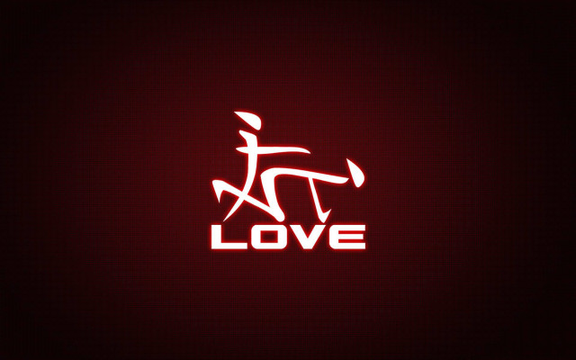 Red white love man knife free wallpaper for desktop - medium preview image