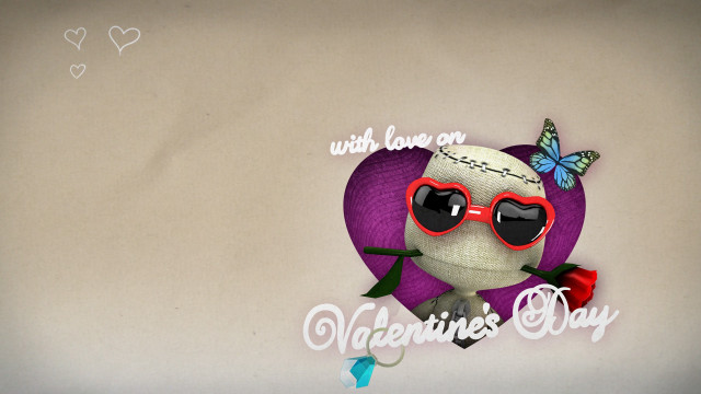 Heart sunglasses butterfly valentines day free wallpaper for desktop - medium preview image