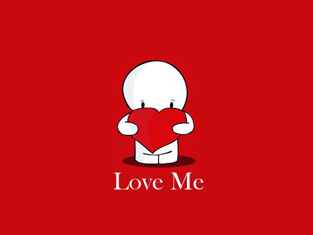 Person holding heart love me free wallpaper for desktop - medium preview image