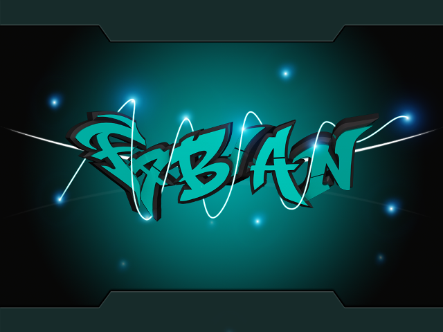 Urban green black background blue free wallpaper for desktop - medium preview image