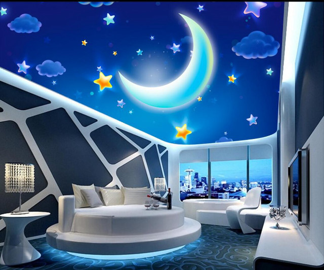 Moon stars room couch table free wallpaper for desktop - medium preview image