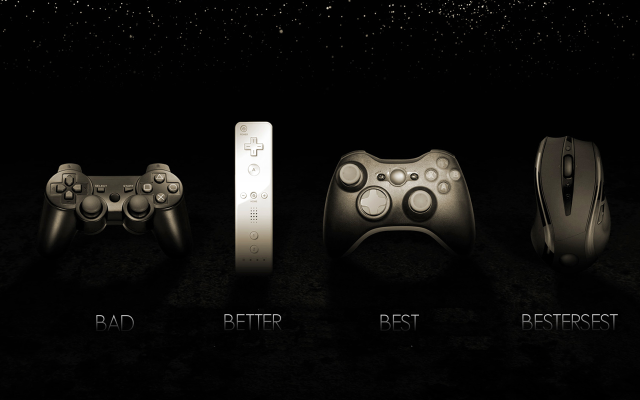 Controllers dark rest free wallpaper for desktop - medium preview image