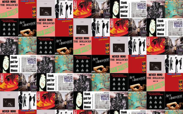 Collage album covers woman man #3 free wallpaper for desktop - medium preview image