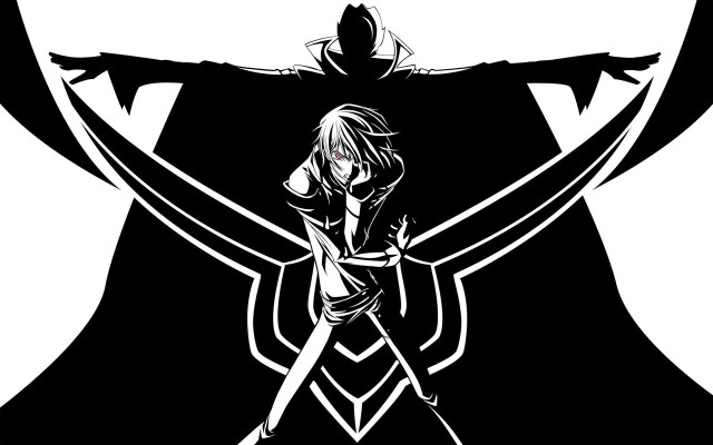 Black white drawing person holding #2 free wallpaper for desktop - medium preview image