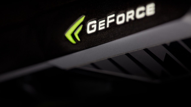 Black white geforce device closeup free wallpaper for desktop - medium preview image