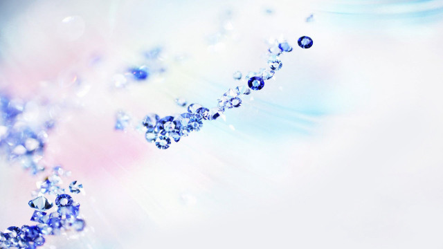 Blue diamond closeup white background free wallpaper for desktop - medium preview image