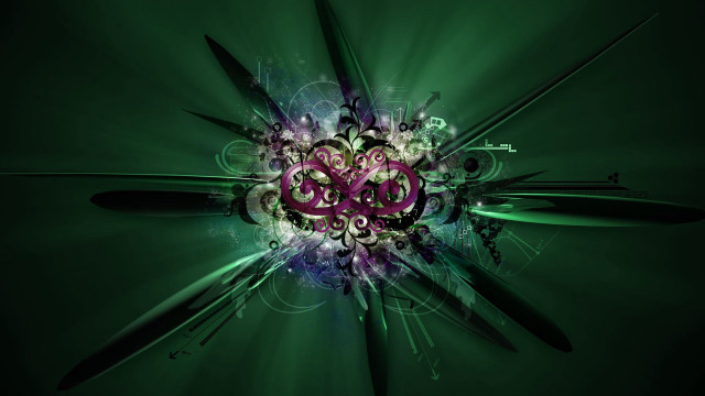 Green purple abstract background scissors free wallpaper for desktop - medium preview image