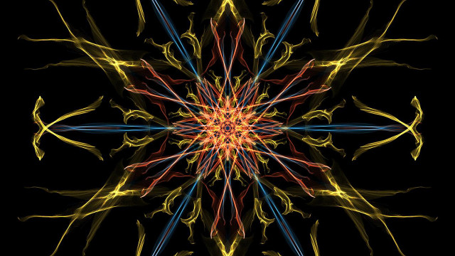 Colorful abstract black background star free wallpaper for desktop - medium preview image