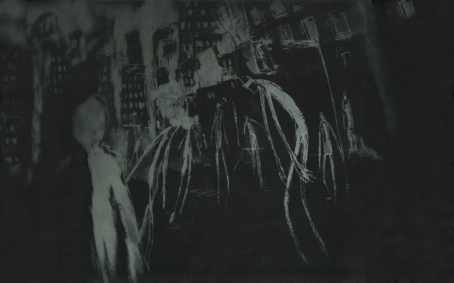 Black white photo man woman free wallpaper for desktop - medium preview image