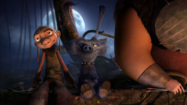 Cartoon character woods night full free wallpaper for desktop - medium preview image