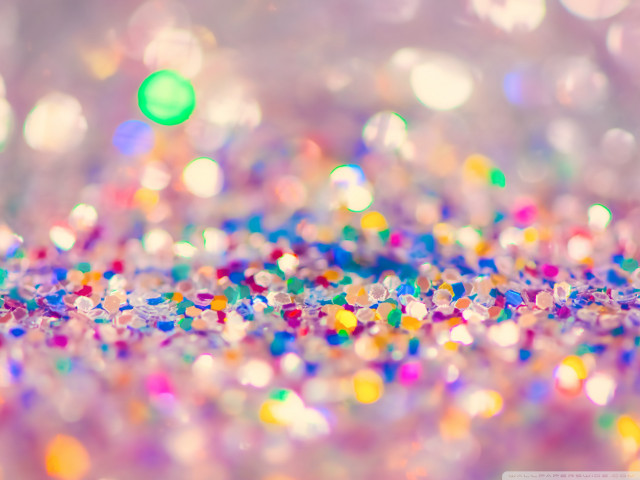 Blurry confetti colorful tabletop green free wallpaper for desktop - medium preview image