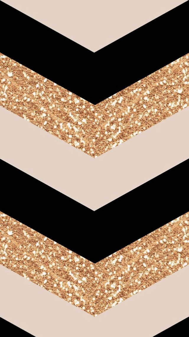 Black gold chevron glitters stripes free wallpaper for mobile - medium preview image