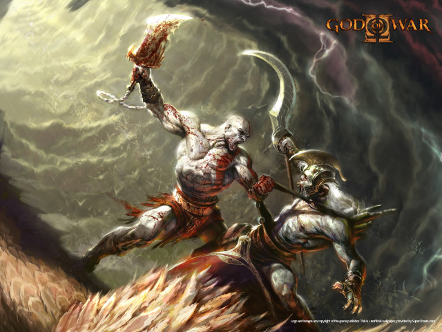 Man sword demon mountain lightning free wallpaper for desktop - medium preview image
