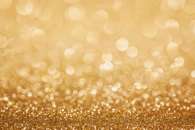 Gold glitter blurry bokeh microscopic free wallpaper for desktop - medium preview image