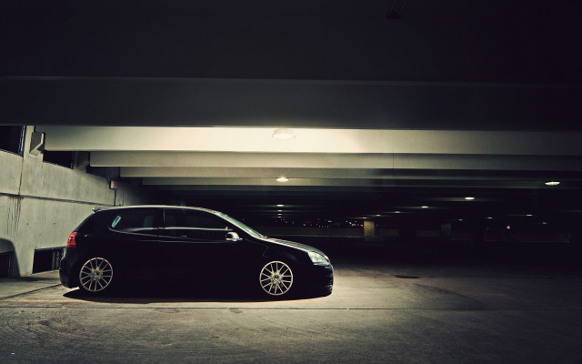 Car parked parking garage light free wallpaper for desktop - medium preview image