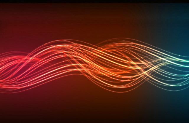 Colorful wave light black red #4 free wallpaper for desktop - medium preview image