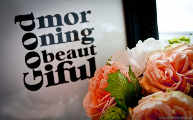 Bouquet of flowers on table free wallpaper for desktop - medium preview image