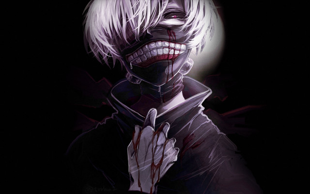 Creepy person smile hands front free wallpaper for desktop - medium preview image