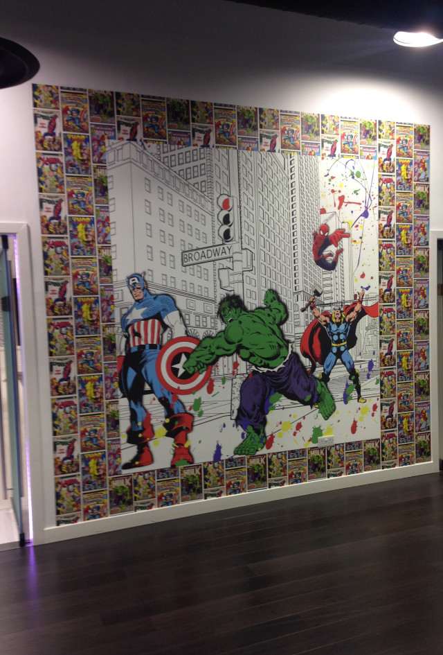 Avengers hulk mural wall room free wallpaper for mobile - medium preview image