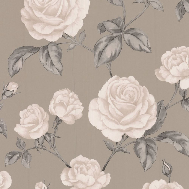 Rose pattern gray background white #2 free wallpaper for tablet - medium preview image