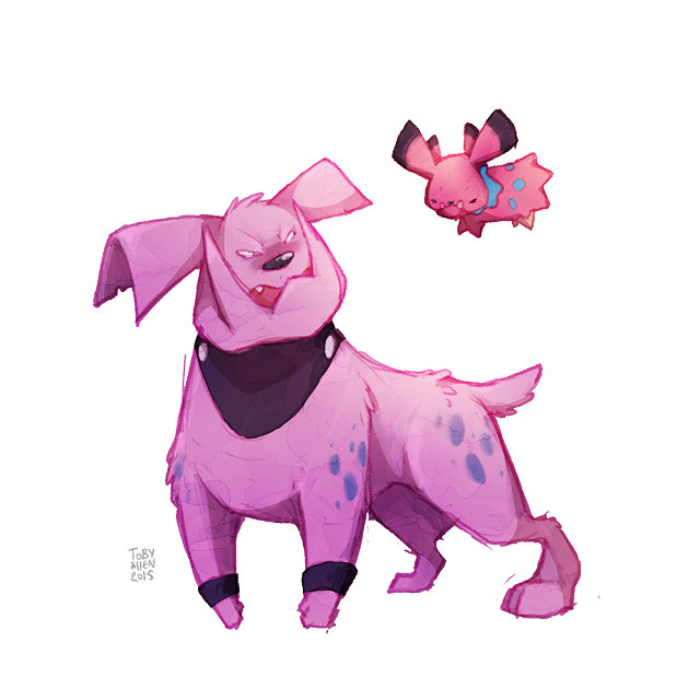 Pink dog black collar pink free wallpaper for tablet - medium preview image