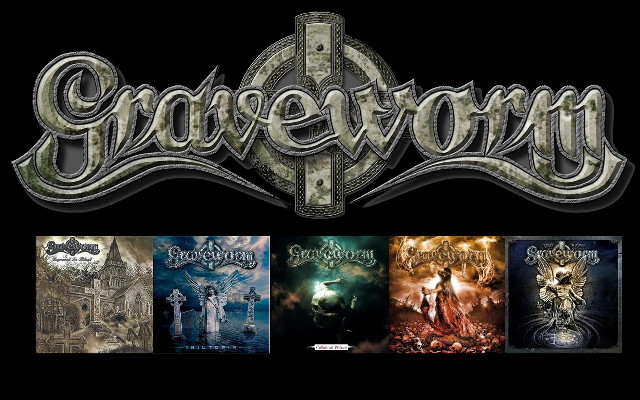 Gravetown black background silver letters free wallpaper for desktop - medium preview image