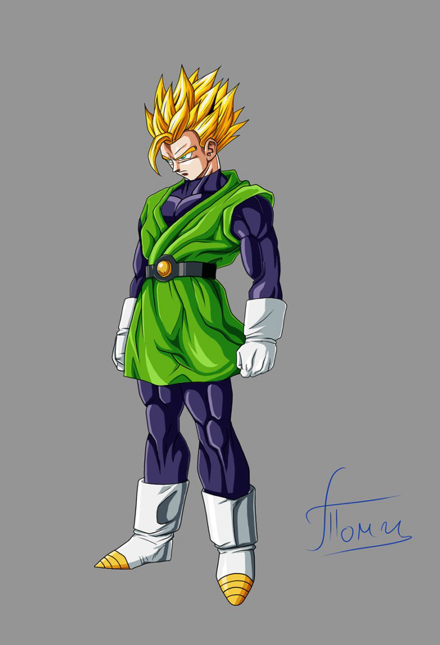 Dragon green outfit yellow shoes free wallpaper for mobile - medium preview image