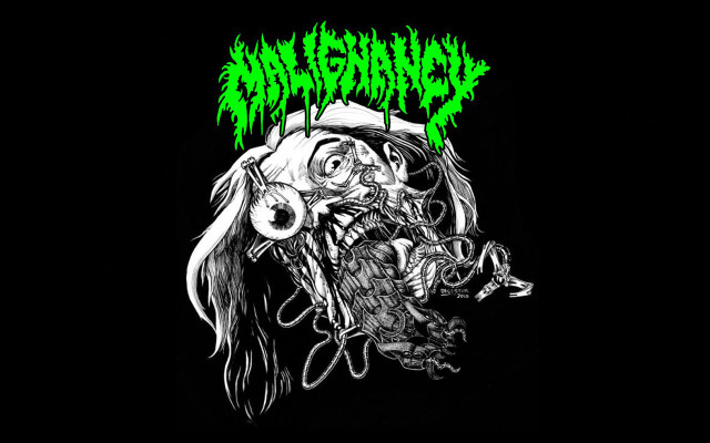 Black green shirt demon face free wallpaper for desktop - medium preview image