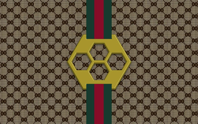 Brown green wall pattern gold free wallpaper for desktop - medium preview image