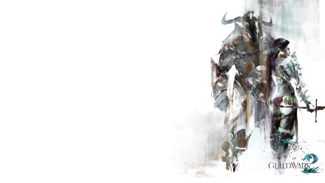 Man sword suit painting art free wallpaper for desktop - medium preview image