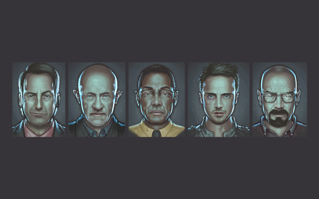 Men glasses beards lineup black free wallpaper for desktop - medium preview image