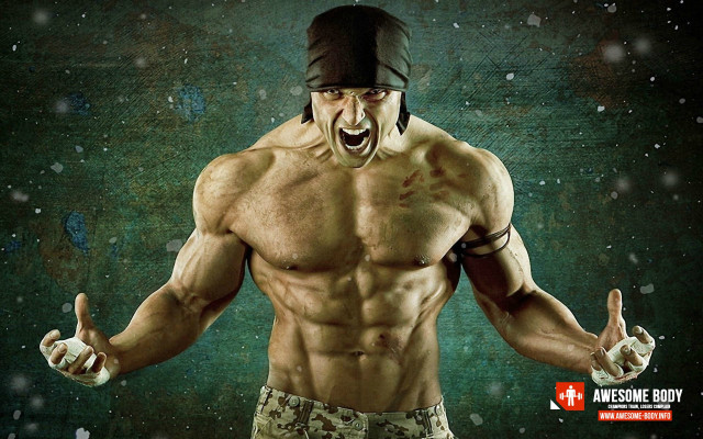 Man hat topless making face free wallpaper for desktop - medium preview image
