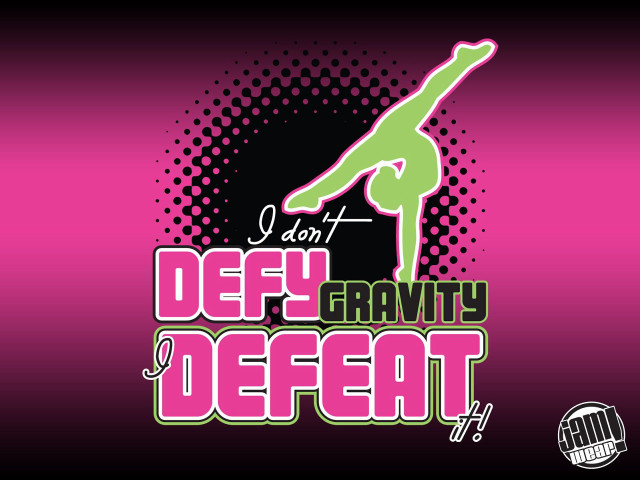 Pink green poster woman handstand free wallpaper for desktop - medium preview image