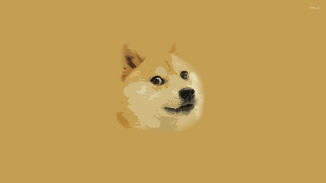 Sad dog yellow background black free wallpaper for desktop - medium preview image