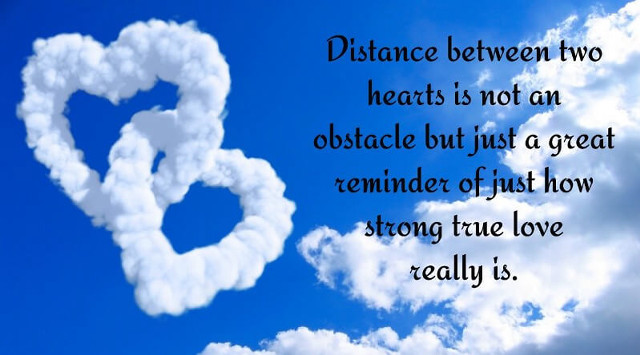 Heart shaped cloud quote distance free wallpaper for desktop - medium preview image
