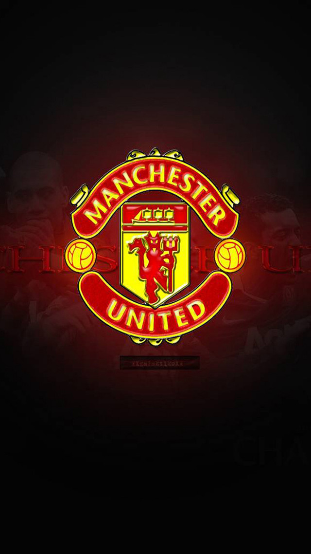 Manchester united logo red yellow free wallpaper for mobile - medium preview image
