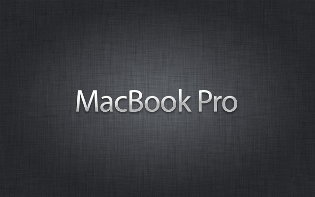 Macbook pro logo black background free wallpaper for desktop - medium preview image