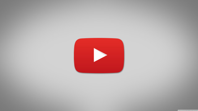 Red play button white arrow free wallpaper for desktop - medium preview image