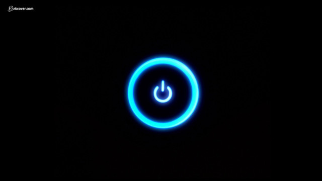 Blue light button bottom long free wallpaper for desktop - medium preview image