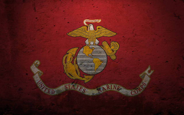 Red flag eagle banner marine free wallpaper for desktop - medium preview image