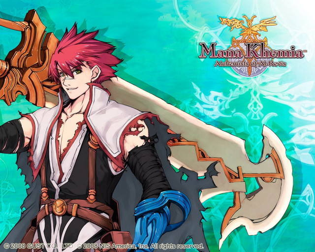 Man pink hair sword case free wallpaper for desktop - medium preview image