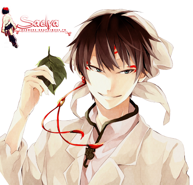 Man white shirt green leaf free wallpaper for tablet - medium preview image