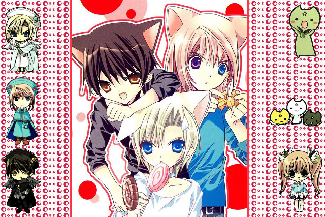 Anime characters expressions group different #13 free wallpaper for desktop - medium preview image