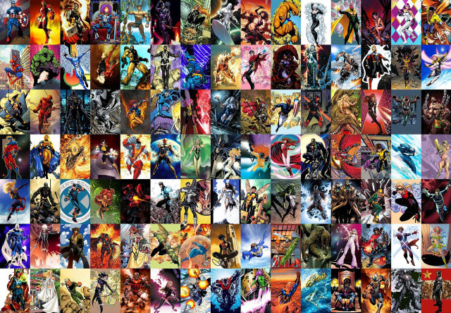 Anime collage colorful characters different #2 free wallpaper for desktop - medium preview image