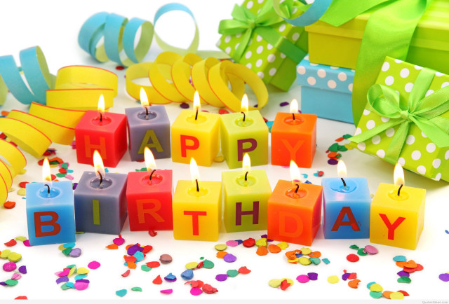 Birthday candles happy birthday blocks free wallpaper for desktop - medium preview image