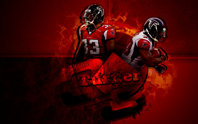 Football players running red background free wallpaper for desktop - medium preview image