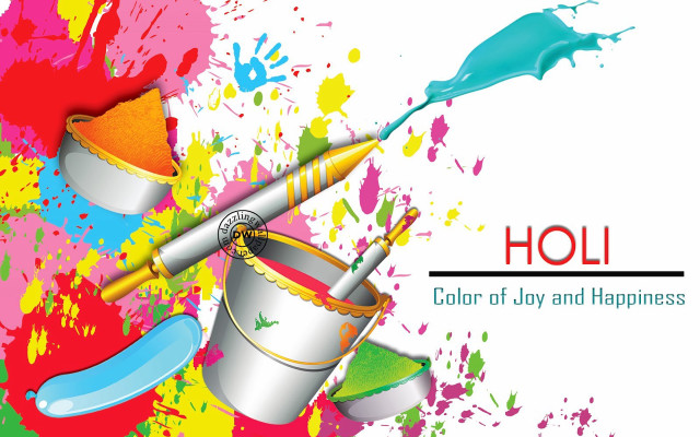 Colorful background paint brush holi free wallpaper for desktop - medium preview image